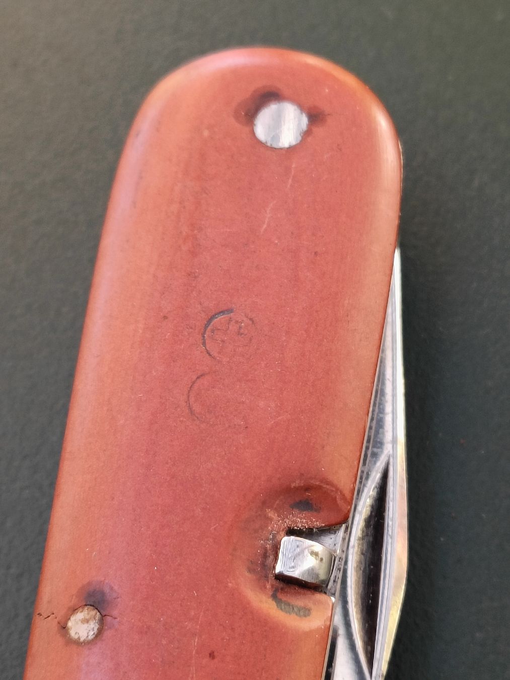 Schweizer Armee Coltelli tascabile: Sackmesser Wenger Delemont 1929 – Usato da Brugg AG venduto da Ente015 1