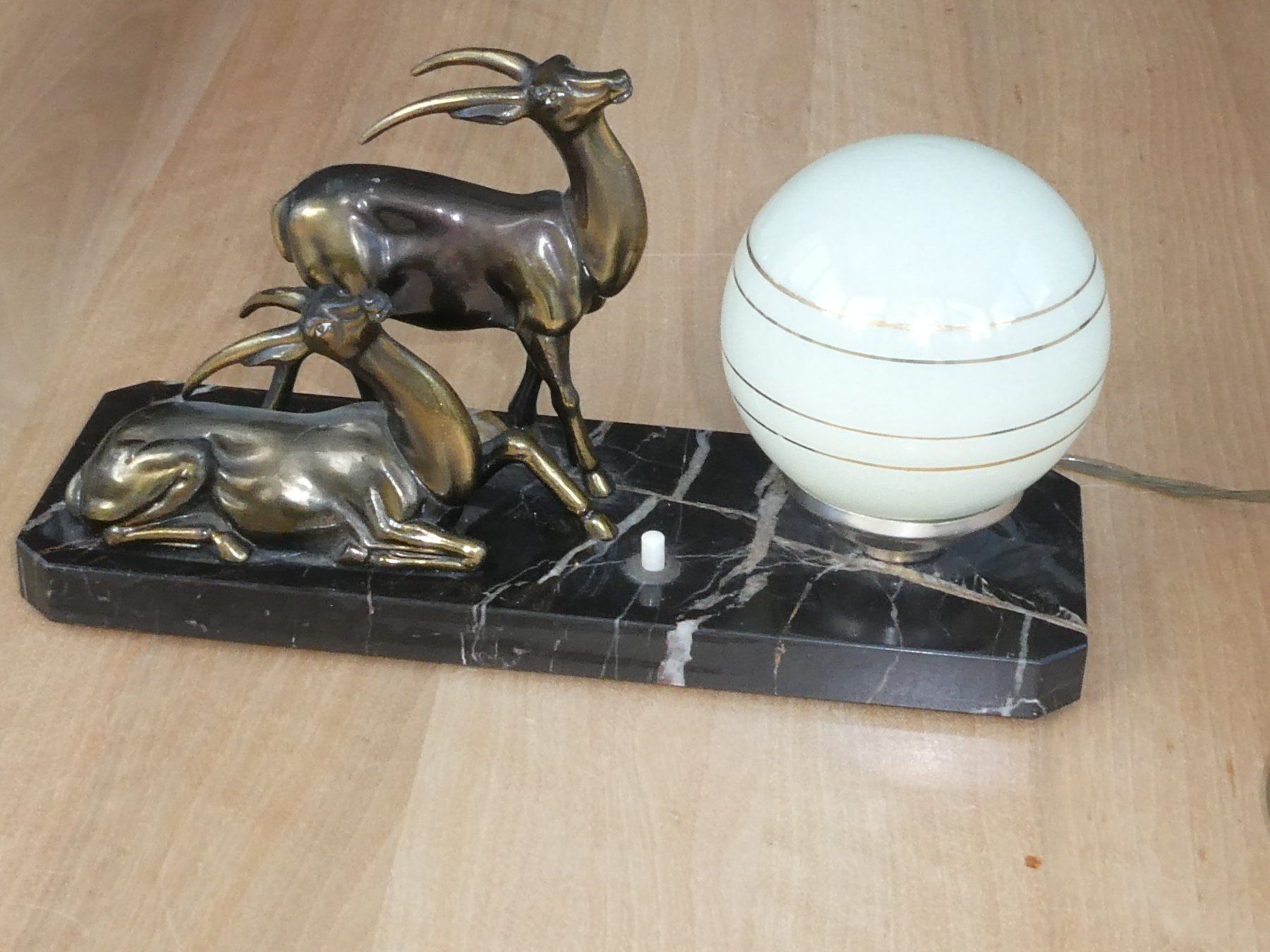 Lampade: Nachttischlampe Art Deco – Usato da Beromünster venduto da legolas_mt-gd 1