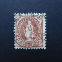 1905 Nr. 68D Vollstempel von AARAU