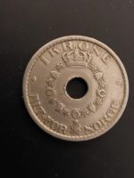 Norwegen 1Krone 1925 antik - Haakon VII - 101 Jahre alt