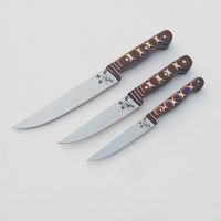Handgemachter Werzalit Henkel Gemüsemesser Set, 3 Stk.