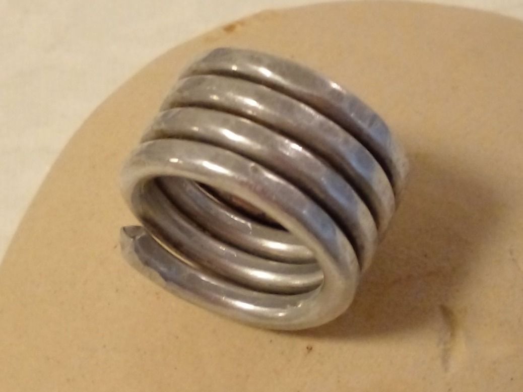 Anelli: Designer ALU Damen Spiral Ring Gr.M /ca. 18 – Usato da Münchenbuchsee venduto da babilibern