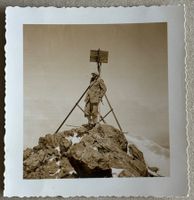 Privatfoto, Unikat, 1940er - Bernina Gipfel, Bergsteigen