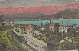 Karte Stäfa 1917 (Bahnhof und Post)