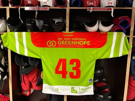 trikot gameworn ehc visp greenhope