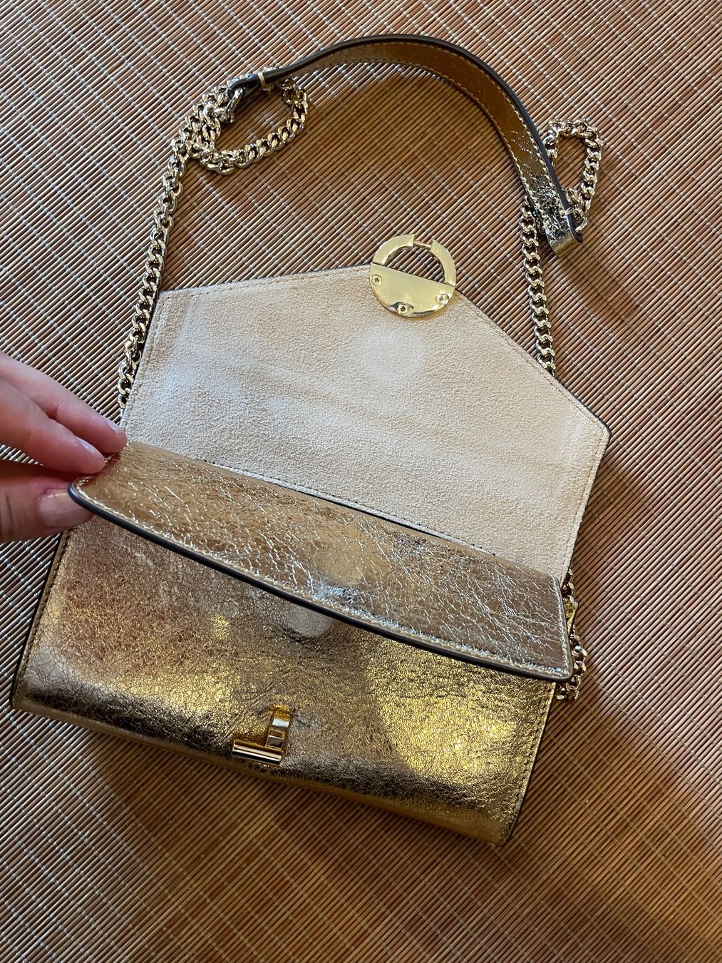 Sandro Borse da donna: SANDRO Clutch / Abendtasche, Gold – Usato da Zürich venduto da Chr_81 4