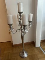 KERZENSTÄNDER MASSIV FARBE SILBER