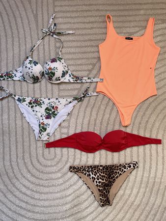 Bade Paket Set Gr 40 42 stylisch vielseitig Lot Badeanzug 🌞