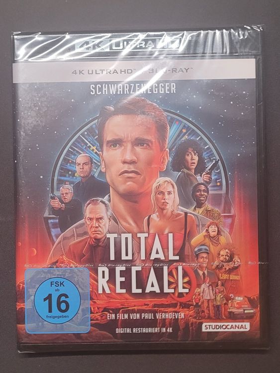Total Recall - Schwarzenegger - 4k UHD & Blu-Ray (Neu und ...