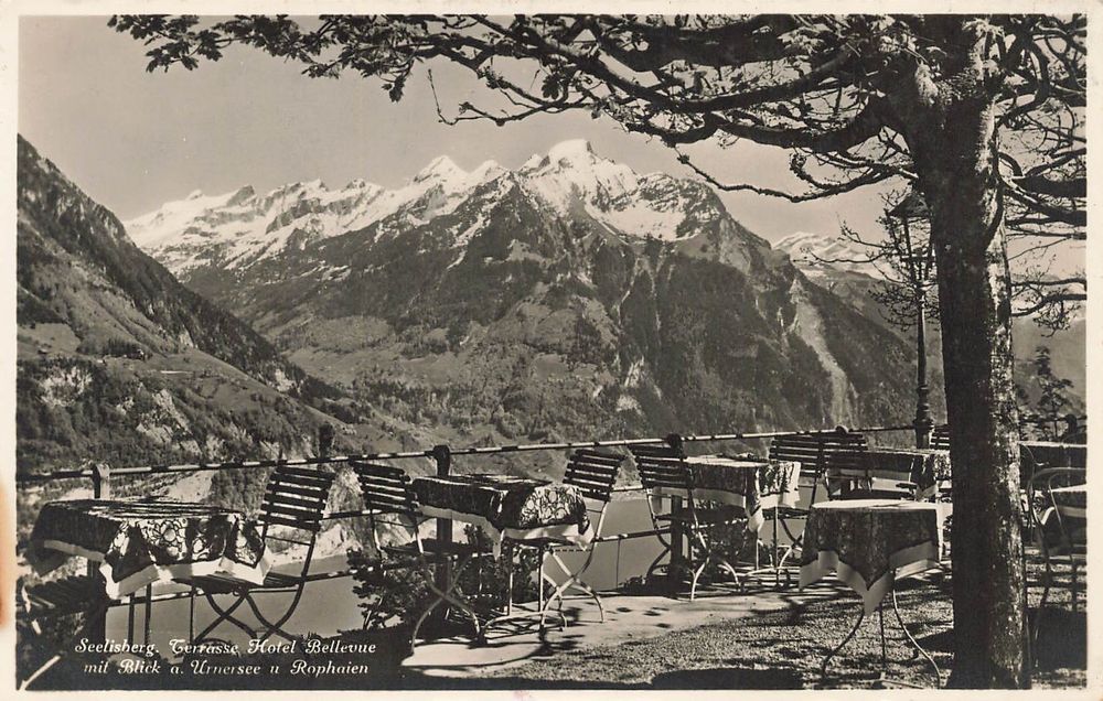 Seelisberg (UR) Terrasse des Hotels Bellevue (Gebraucht) in Biasca
