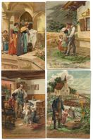 Gebet in 4 Bildern: Vater unser - Dein Wille geschehe  Litho