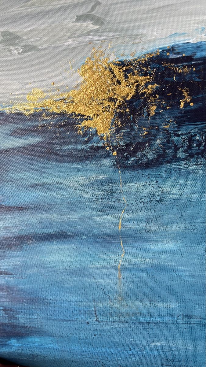 Dipinti: Original abstraktes Acrylbild, 50 x 50 cm – Nuovo e nell'imballaggio originale da Kirchlindach venduto da GeibKeller 1