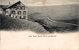 Hohen Kasten 1799 m. und Rheintal. Wirtefamilie