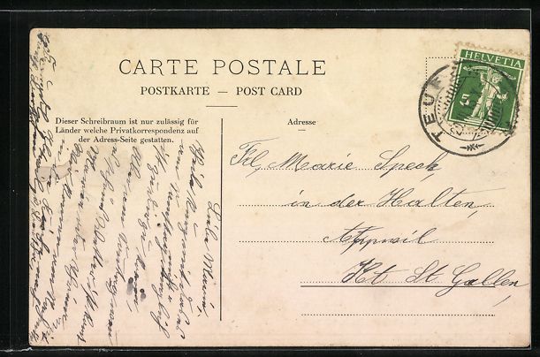 Cartoline postali: AK Schlatt-Haslen, Kloster Wonnenstein – Usato da Berlin venduto da bartko-reher 1