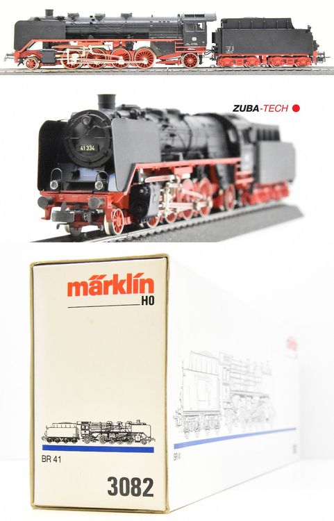 Märklin H0 AC 3082 Locomotive à Vapeur Avec Tender 41 334 DB - Occasion