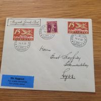 Luftpost  Erste Zürich Biel, Lyss 1928
