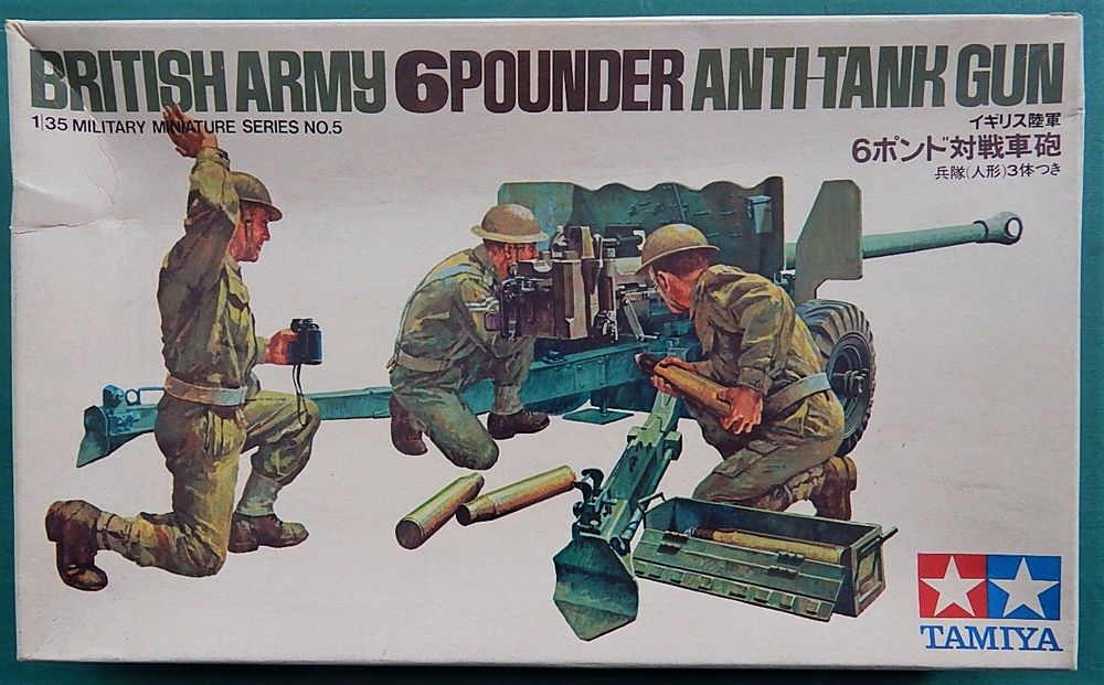 Maquette Riich Models – Canon Anti-Char 6 Pounder + Équipage Commonwealth – 1/??