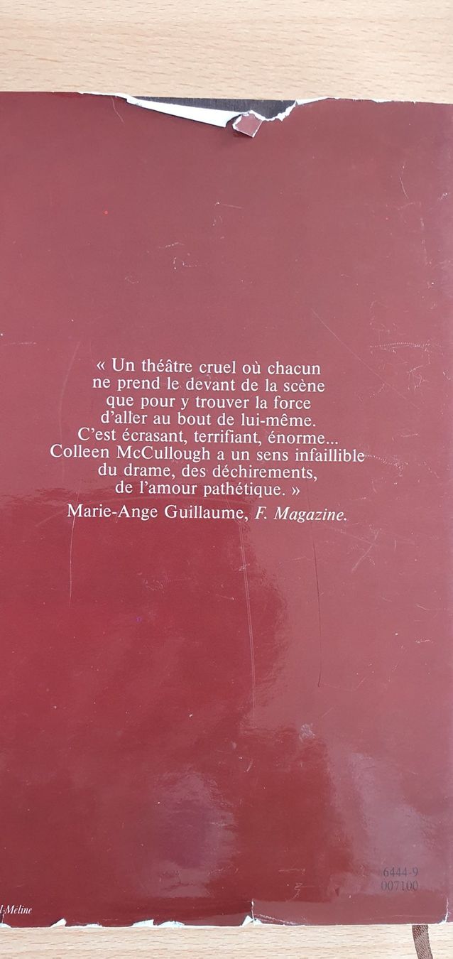 Libri: Colleen McCullough Les oiseaux se cachent pour mourir – Usato da Moutier venduto da mai_pq7w 1