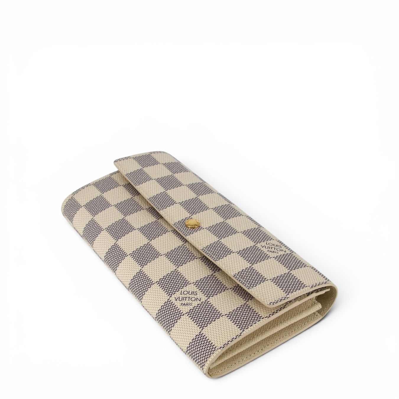 Louis Vuitton Portamonete: Louis Vuitton Sarah Damier Azur – Usato da Binningen venduto da Designerlabels 4