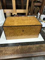 Coffret en ronce de bois pour bijoux, objets.