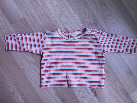 Langarmshirt bunt gestreift, Grösse 62
