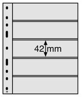 Kunststoffhüllen Leuchtturm OPTIMA, 5er Einteilung, glasklar
