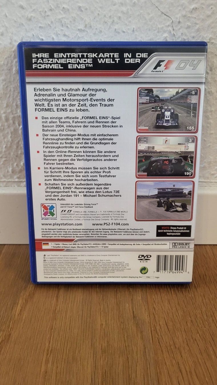 Sony Giochi: PS2 - F1 04 – Usato da Münsingen venduto da DigitaleSpielecke 1