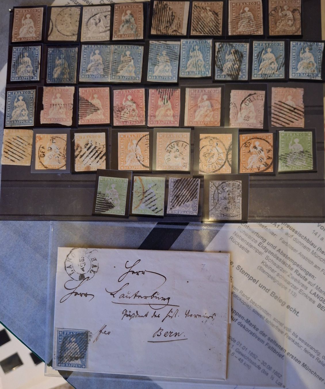 Alle Briefmarken: Strubelsammlung kat. 20000 – Gebraucht aus Balgach von SIMEON27 9