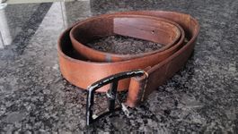 Leder Militär-Gürtel/Zivilschutz Gürtel  120cm