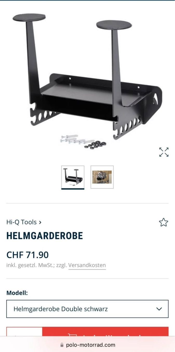 Caschi & visiere: Hi-Q Tools Helmgarderobe Double – Nuovo e nell'imballaggio originale da Berikon venduto da 573 1