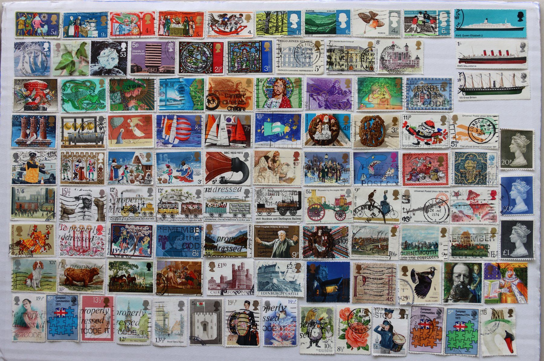 Alle Briefmarken: Briefmarken England – Gebraucht aus Oberentfelden von lakipul 2