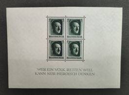Deutsches Reich 1937  Block 7 ungebraucht