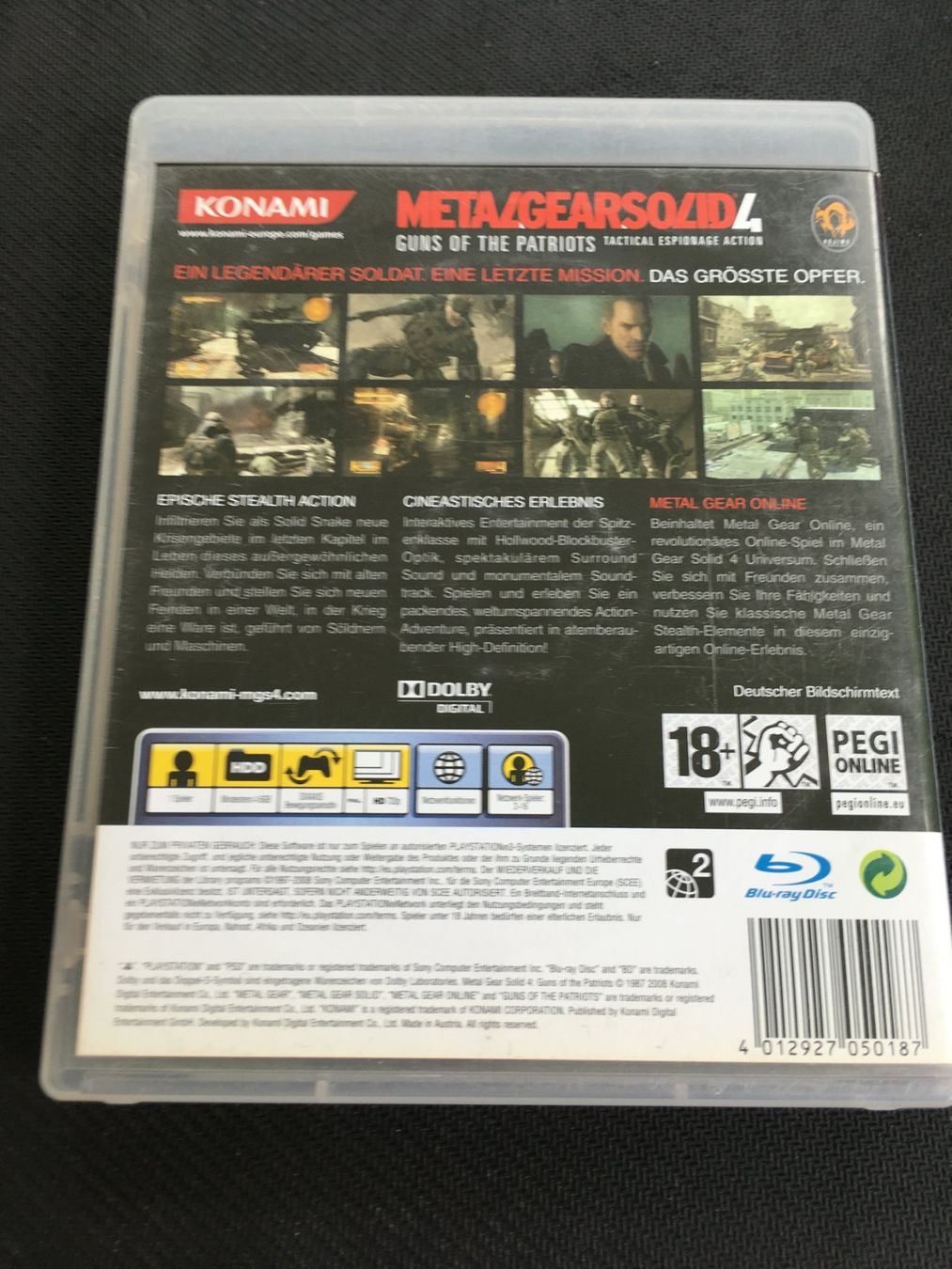 Sony Giochi: Metal Gear Solid 4 -  PS3 / Playstation 3 – Usato da St.Gallen venduto da sjosjo 1
