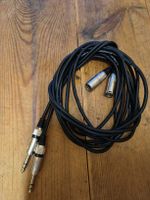 Microphone XLR auf Klinke schwarz gebrauchter Zustand 2 stk