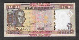 Guinee  1000  Francs  2006  Bankfrisch