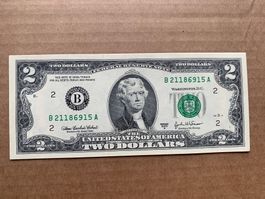 U.S.A.  2$ 2003 Serie A - Stempelfrich