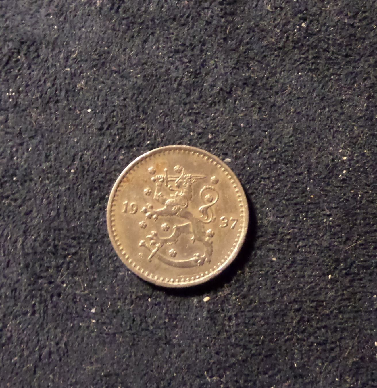 Tutti le monete: Pièce FINLANDE  1 MARK 1937 – Usato da Nyon venduto da an54 1