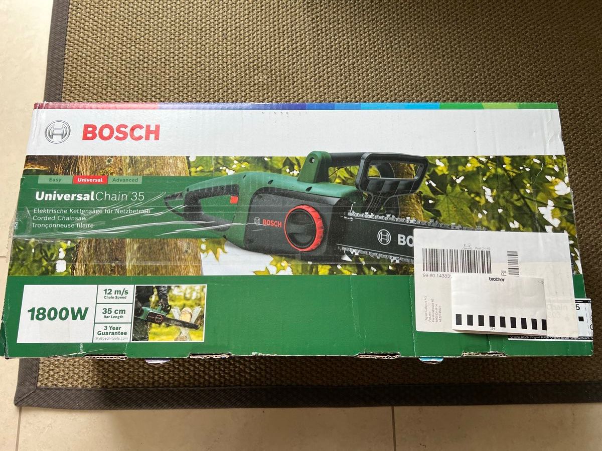 Bosch Seghe: Bosch Motorsäge Universal Chain 35 – Nuovo e nell'imballaggio originale da Weesen venduto da Elmax1 2