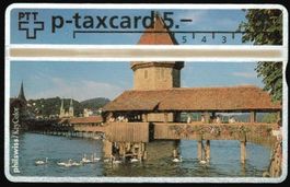 Taxcard 329L_84604 Kapellbrücke Luzern ungebraucht