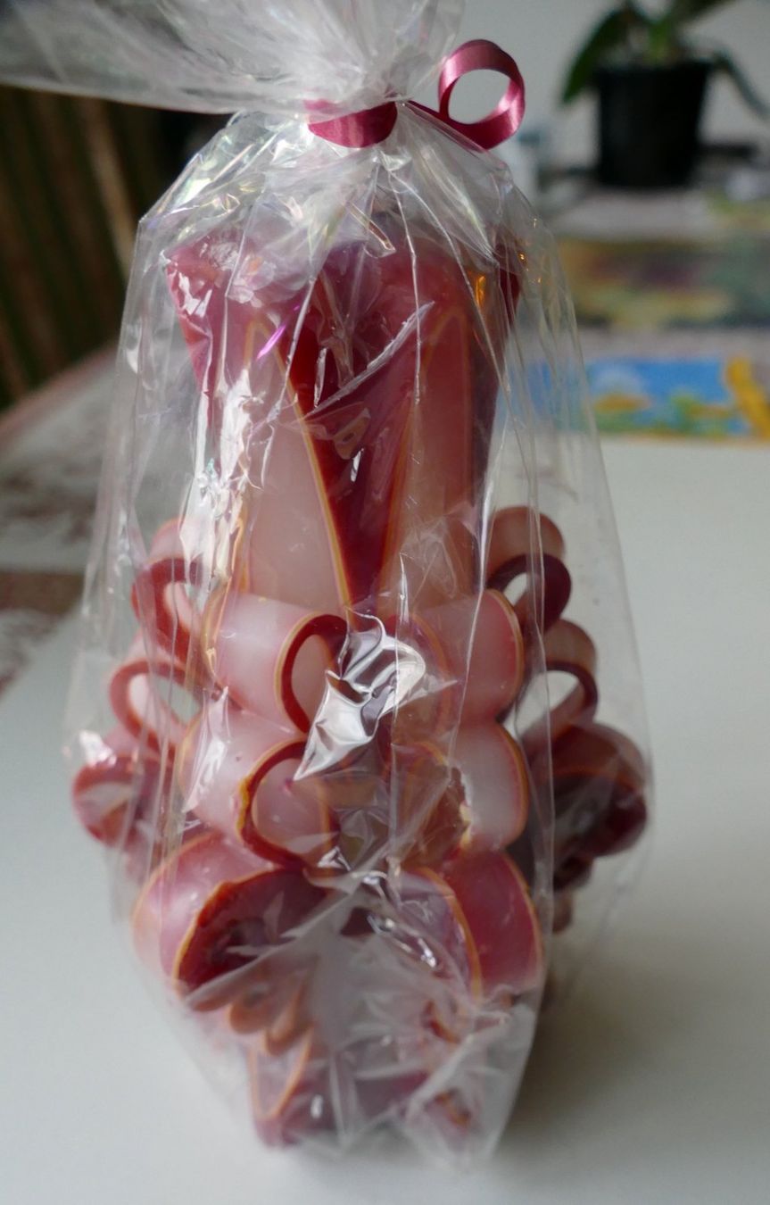 Kerzen: Schöne Deko-Kerze, handgemacht, neu – Neu (gemäss Beschreibung) aus Dietlikon von kes_j6d7