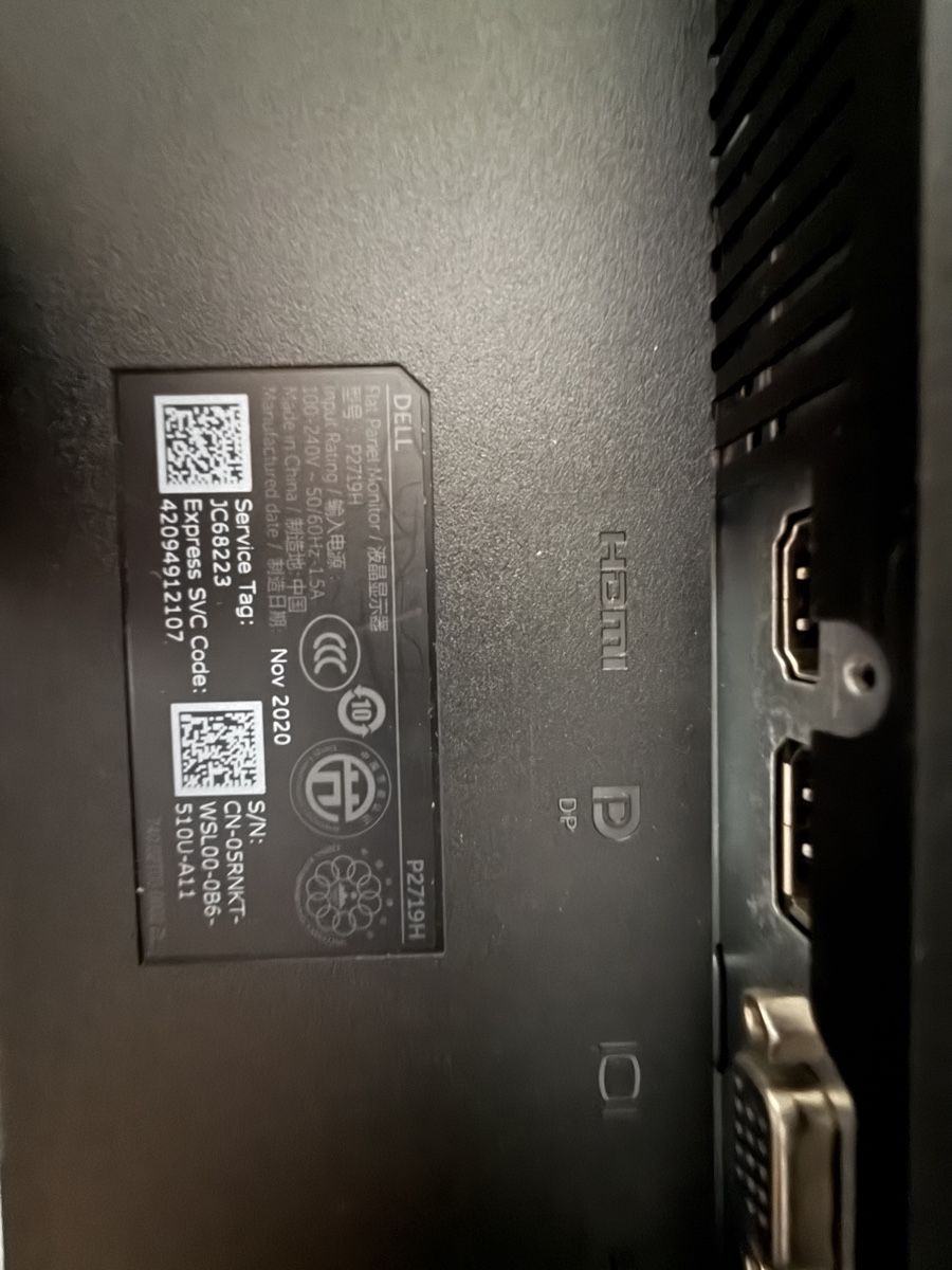 Dell Monitor: Dell P2719H 27" Monitor – Usato da Le Mont-Pèlerin venduto da Albertoocbs 6