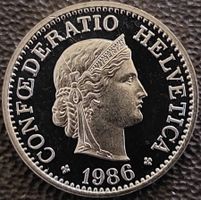 10 Rappen 1986 stgl. / aus Münzsatz