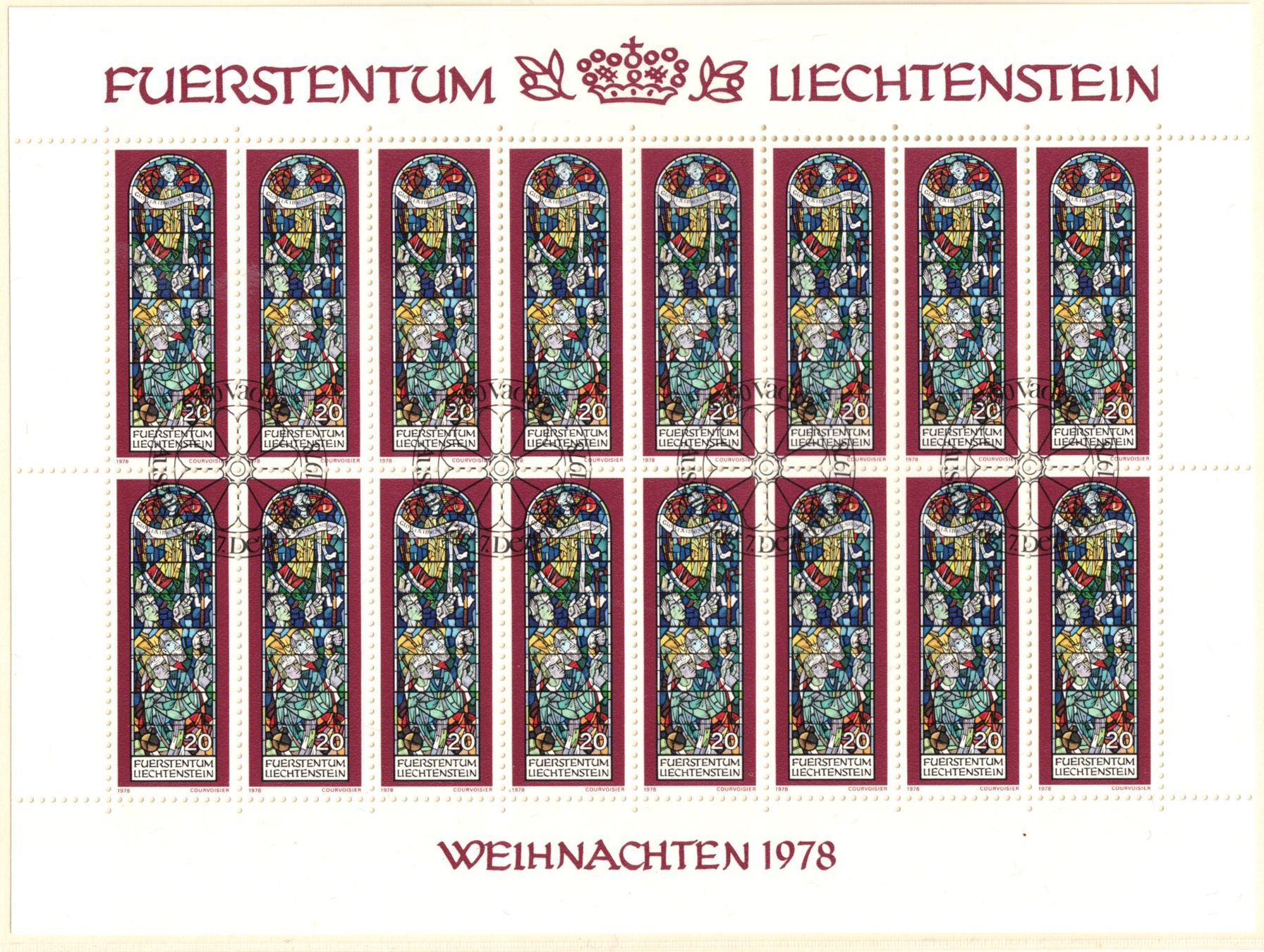 Tutti i francobolli: Kleinbogen   Weihnachten  1978      gestempelt  Ersttag – Usato da Mellingen venduto da Ginger 2