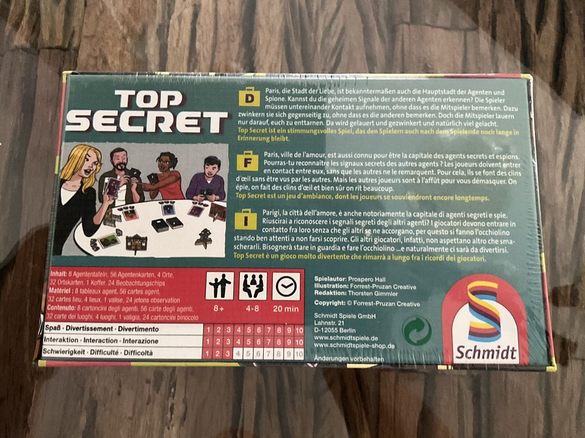 Jeux: Schmidt Top Secret Spiel – Neuf avec emballage d'origine à Oberglatt ZH par Multimix 1