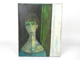 Portrait einer Dame, mid-century modern