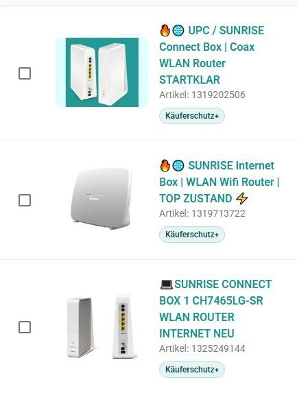 Sunrise Modems & Router: 🔥🌐 SUNRISE Internet Box | WLAN Wifi Router | TOP ZUSTAND ⚡ – Neu (gemäss Beschreibung) aus Effretikon von SEMOUNA 9
