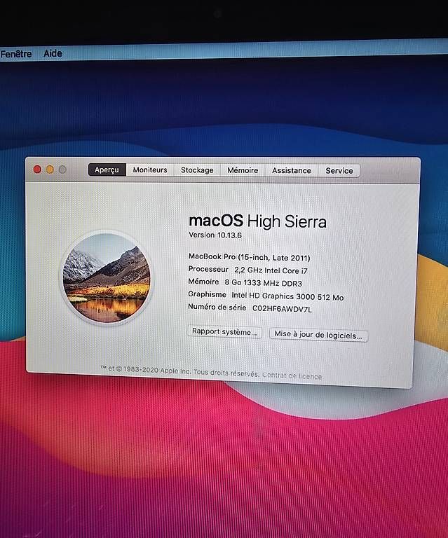 Apple Notebook: MacBook Pro 15" i7 | 8Go RAM | SSD 250Go – Usato da Renens VD venduto da MTD2211 6
