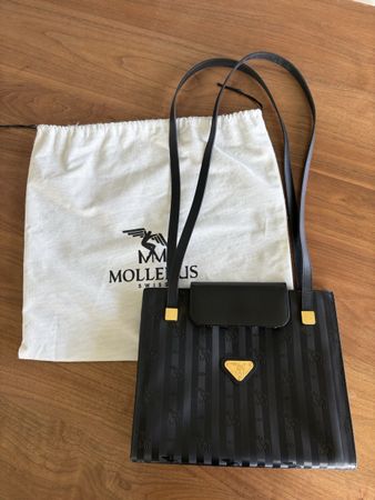 Schwarze Maison Mollerus Schultertasche. Top Zustand