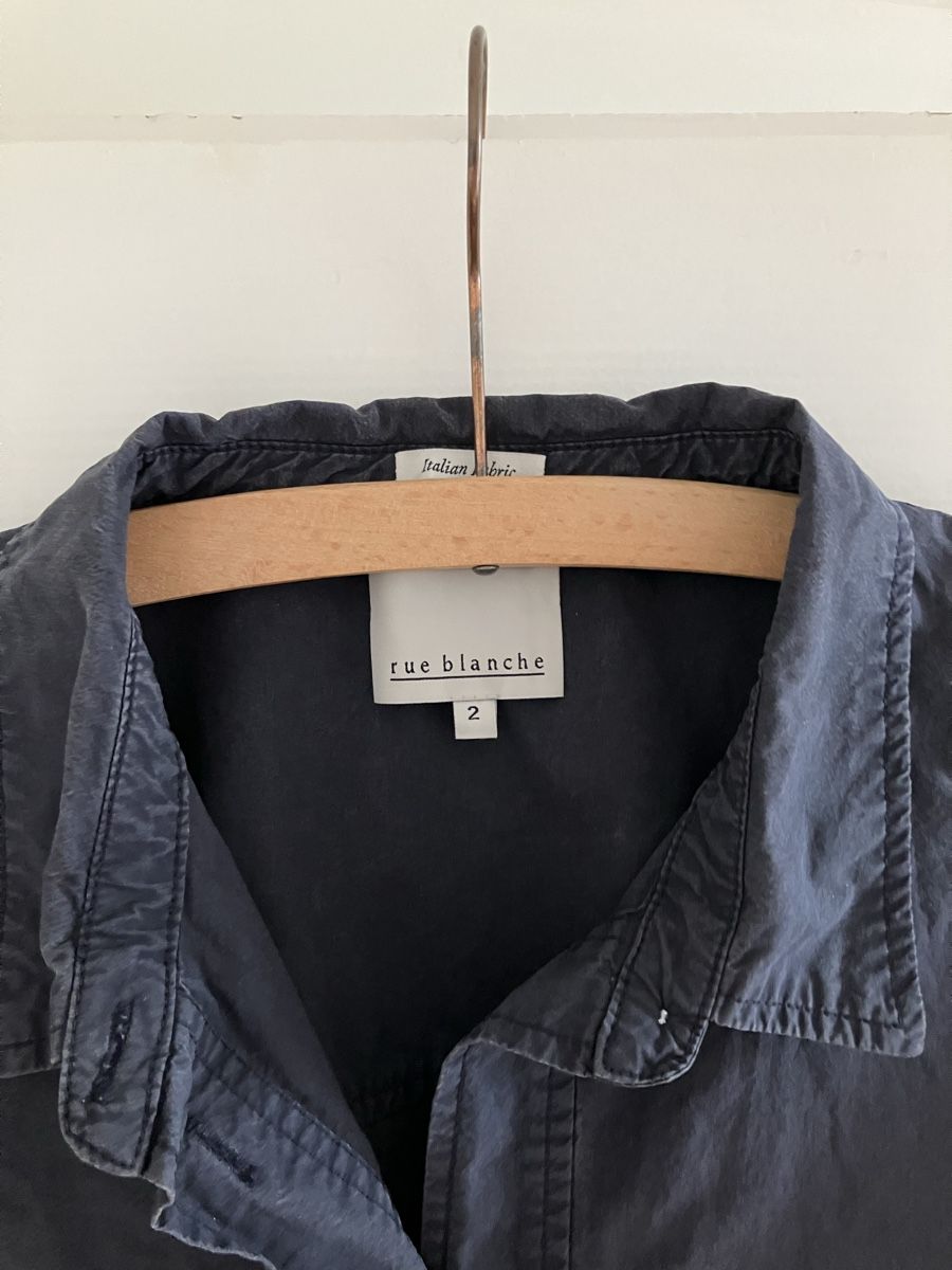 Camicette: 100% Cotton Shirt in Navy Blue – Usato da Zürich venduto da emka00 1