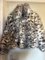 Veste imitation fourrure Zara motif léopard taille S